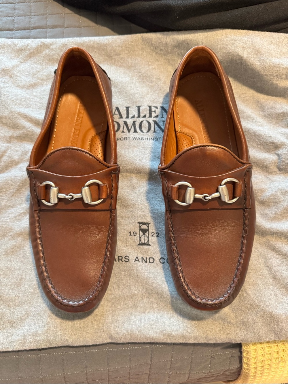 Allen Edmonds Men’s Brown Leather Horsebit Loafers Size 7.5
